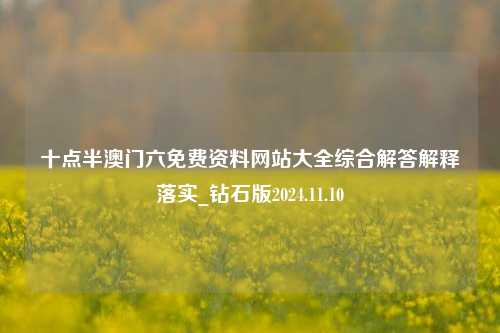 十点半澳门六免费资料网站大全综合解答解释落实_钻石版2024.11.10